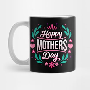 Happy Mother's Day Heart and Flower Mug